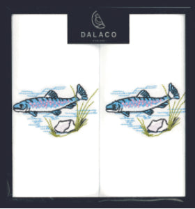 Fish Embroidered Handkerchiefs