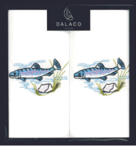 Fish Embroidered  Handkerchiefs