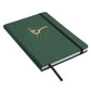 Embossed Lined A5 Notebook Green