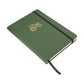 Embossed Lined A5 Notebook Green